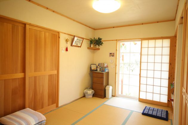 和室も国産のい草を使用していますのでい草の香りで癒されますね